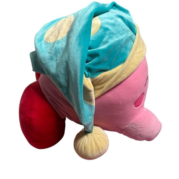 Nintendo Kirby Sleepytime Plush Pillow Pink 12 In Soft Stuffed Toy Embroidered - Picture 3 of 7